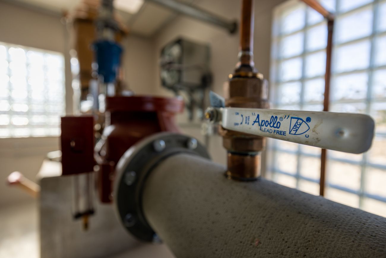 A lead-free valve. 