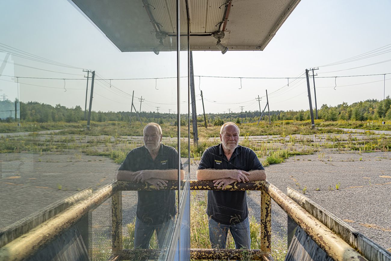 Robin Doherty at a former plant. 